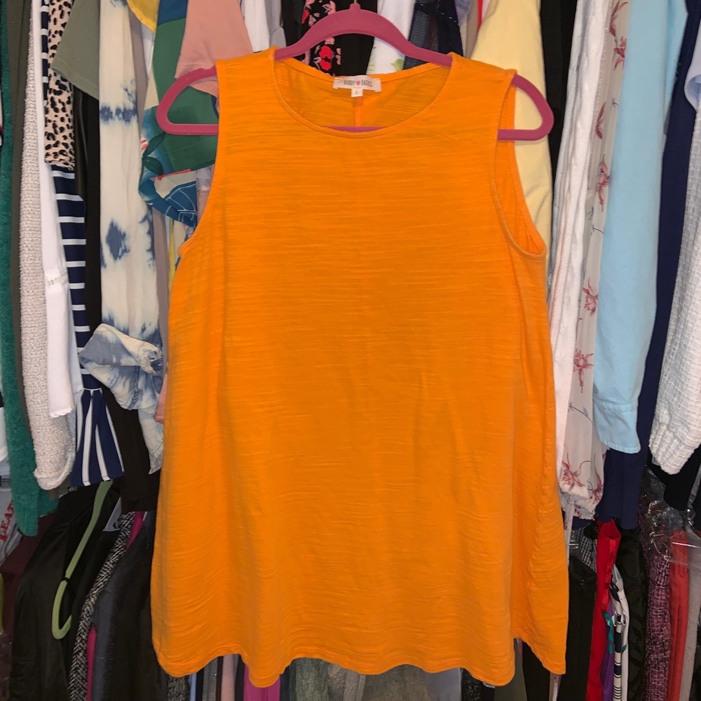 Tangerine Shift Dress - Picture 6 of 11